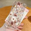 Floral Flower Patterned Silicone Phone Case For iPhone 17 Pro Max 16 15 14 Pro Max 13 12 Pro 11 Shockproof Soft TPU Clear Cover