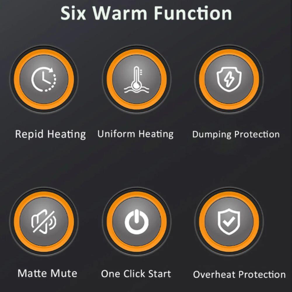 Mini Hot Air Blower Portable Heating Fans Room Warmer Fan Heater  Office