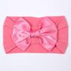 New soft nylon children's hair accessories, baby wide-edge bow elastic headscarf, baby headband.