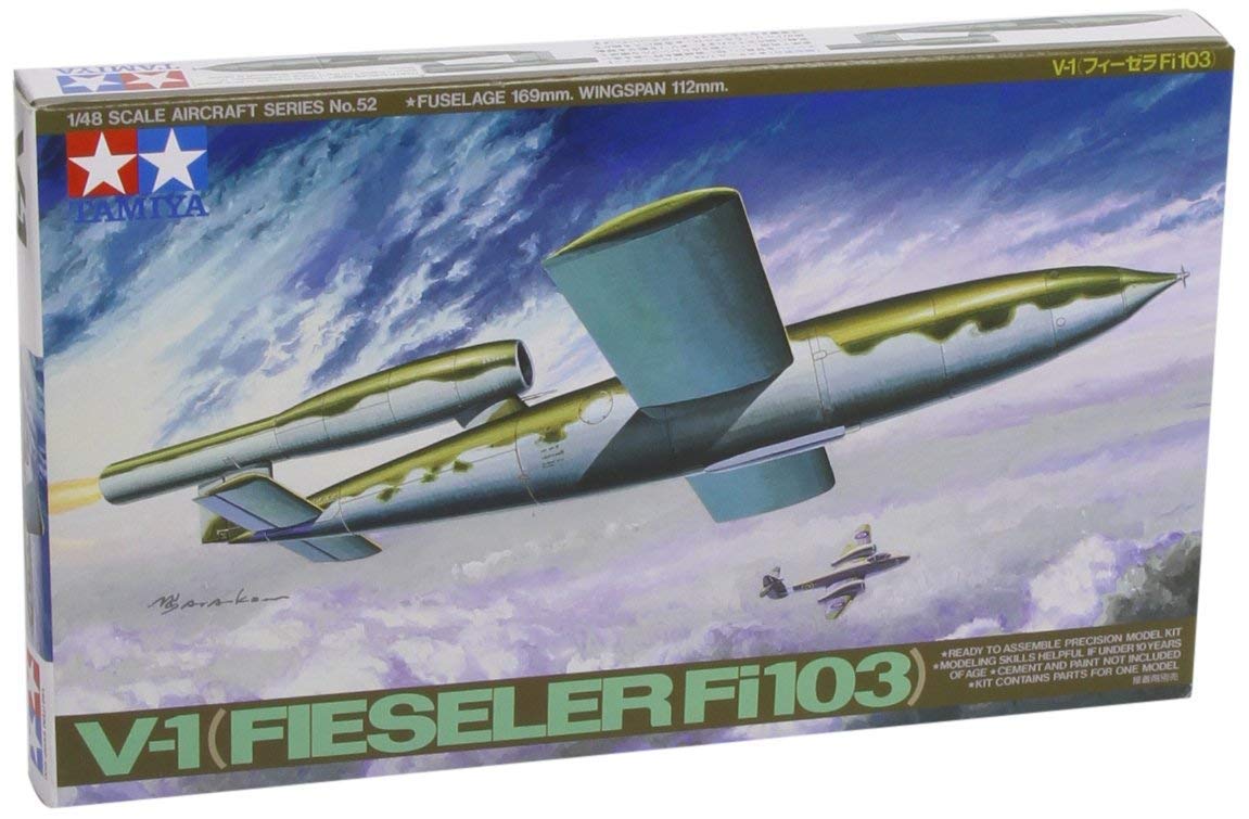 

Tamiya 1/48 Masterpiece Series No. 52 German Air Force V-1 Fieseler Fi103 Plastic Model Kit 61052