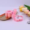 1/2pcs Flocked Flower Ring Box Earring Jewelry Box Jewelry Packaging Box Portable Jewelry Storage Box