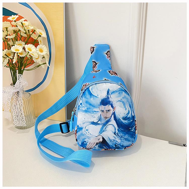 Children's Casual Cute Change Bag Versatile Travel Breast Bag Animation Card Shoulder Messenger Bag