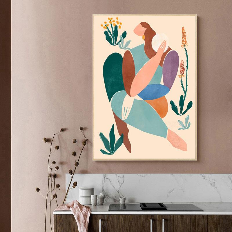 Abstract Modern Girl Body Wall Art Canvas Painting Nordic Posters and Prints Wall Pictures for Living Room Bedroom Home Decor