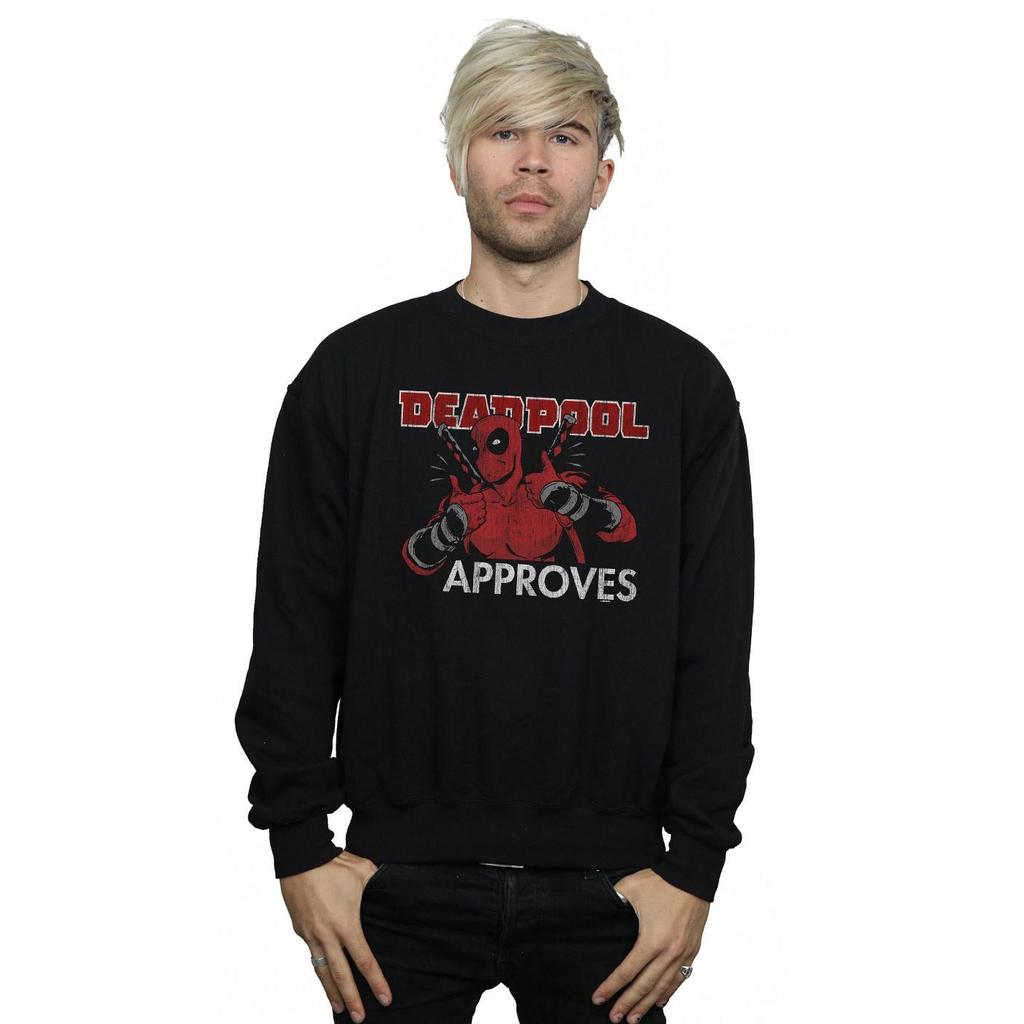 Marvel Herren Deadpool Approves Sweatshirt