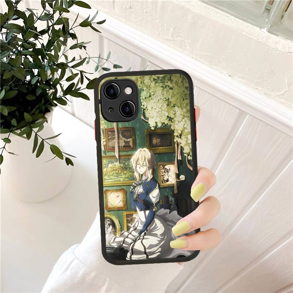 Violet Evergarden Phone Case For IPhone 16 15 14 X XR XS 7 8 Plus 11 12 13 Pro MAX 13mini Matte Shockproof Case