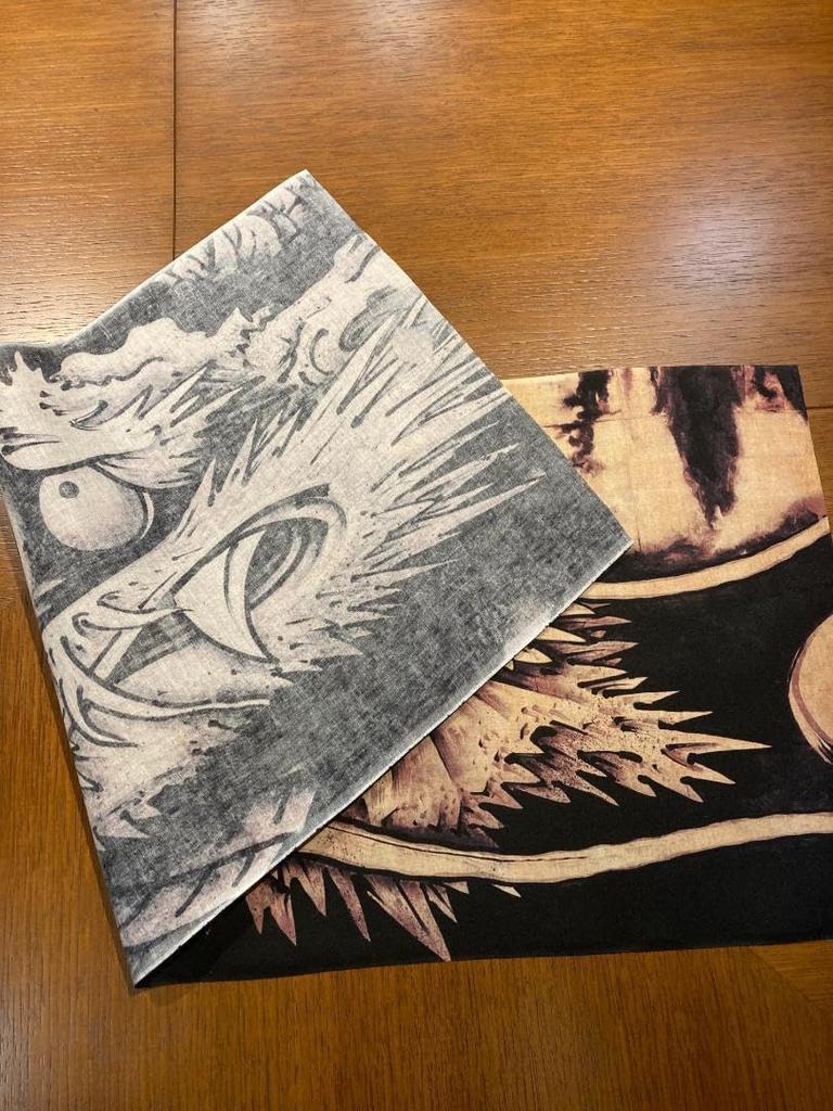 hand towel from all over the Soga Cloud and Dragon Ukiyo-e world Shohaku's