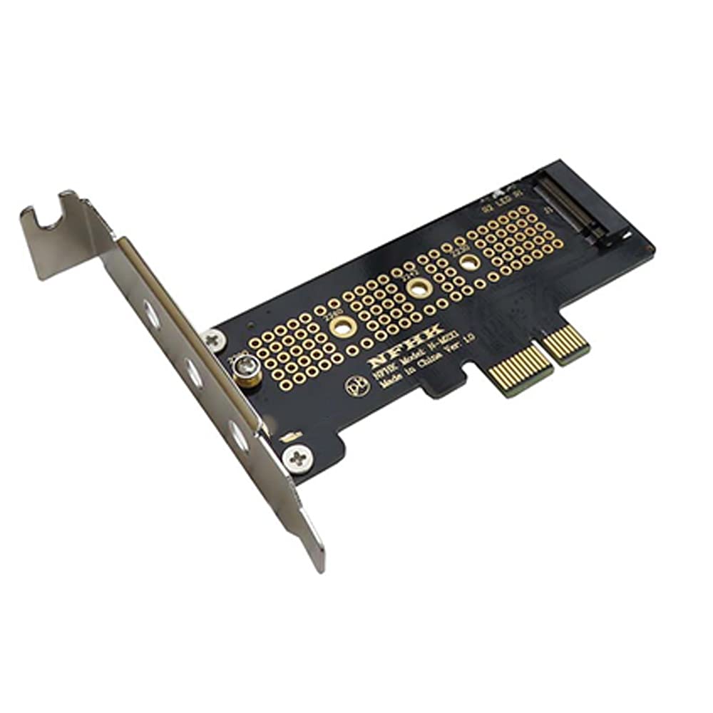 Dovhmoh NVMe PCIe NGFF SSD To PCIe X1 Adapter PCIe X1 To Card Supports and 2280 Size NVMe SSDs M.2 Card, M.2 2230, 2242, 2260, M.2