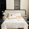 Princess Summer Quilt Korean Soft  Washed Silk Full Embroidery Tencel Cool Quilt  Women Girl For Summer Comforter Bedding