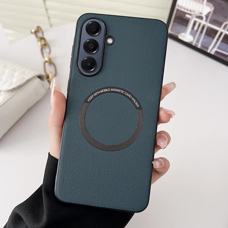 PU Leather Wireless Charging For Magnetic Case For Samsung Galaxy A6 A16 A36 G Soft Back Cover