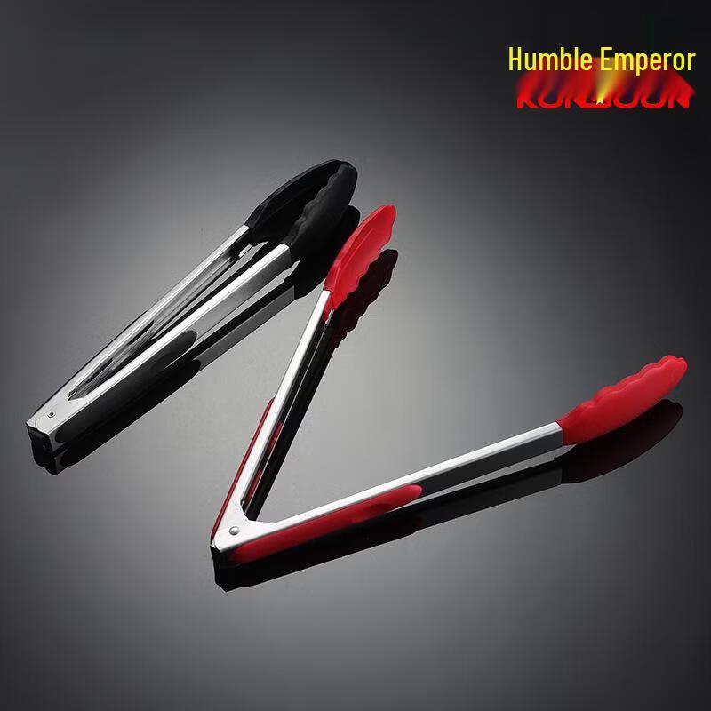 Qianxing 430 Stainless Steel Silicone Tongs