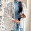 Simple Knitted Shawl Women’s Fringed Scarf Machine Washable Stylish Layering Shoulder Wrap