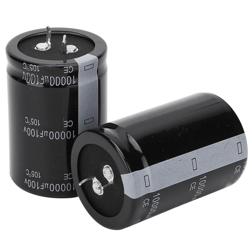 2pcs 10000uF 100V Electrolytic Capacitor 105 Celsius 35X50mm