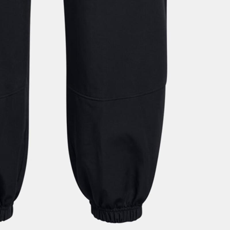 Under Armour Pantaloni casual da donna da esterno comodi a tinta unita tessuti a vita media nero 1386481-001