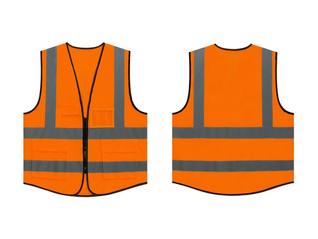 Reflective Safety Vest with Printed Logo for Construction and Traffic Protection