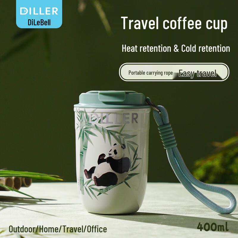 Dileber Kids Dual-Drink Stainless Steel Straw Bottle