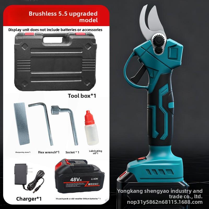 Handheld electric pruning shears: lithium battery charging garden shears