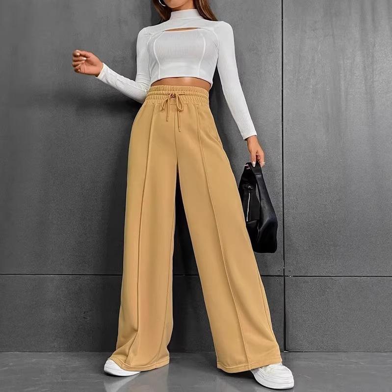 Sweatpants Women's Autumn 2026 New Straight, Loose Sweatpants Wide Leg Pants Outdoor Dance Casual Pants