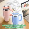 8 Stück Überlaufstopper aus lebensmittelechtem BPA-freiem Silikon, universell wiederverwendbar, Mini-Tumbler mit Griff, Strohhalm, Leckstopper, Becherzubehör
