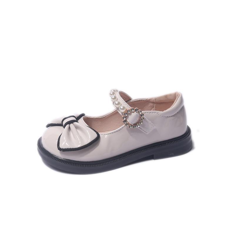 Girls Princess Leather Flats Spring Autumn Kids Single Shoes Student Stage Performance Shoes