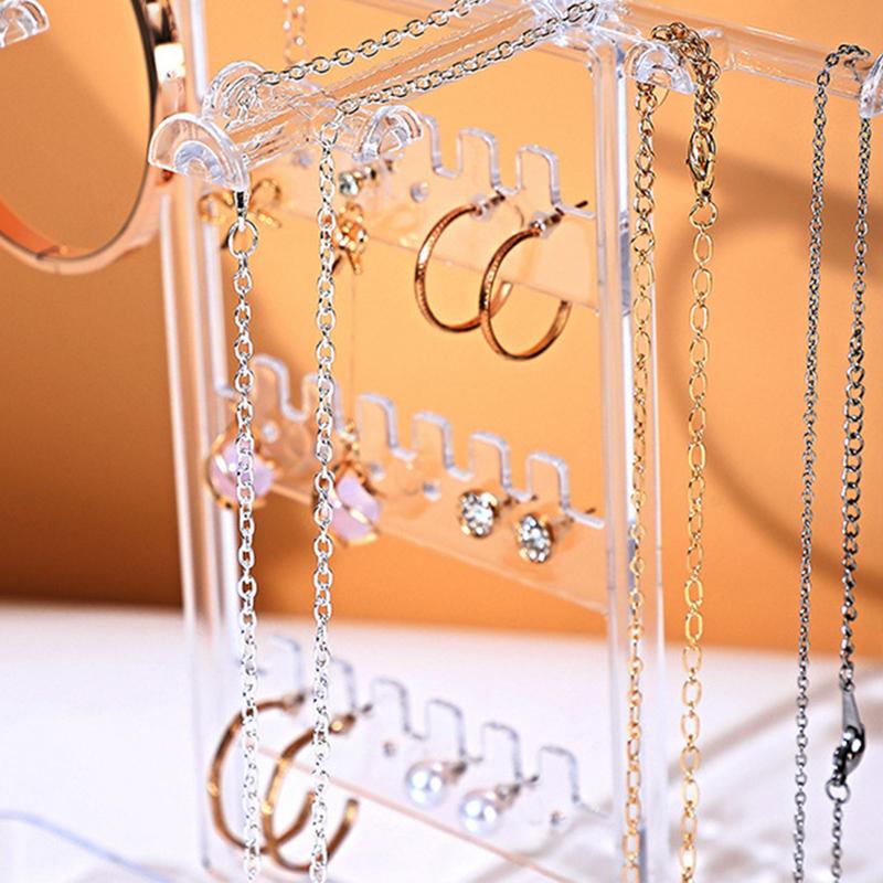 Jewelry Stand Necklace Holder Jewelry Tower Storage Rack Tree Sturdy Aesthetic Necklace Earring Bracelet Holder For Women Girls