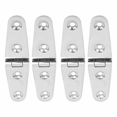 4Pcs Boat Hatch Hinge 316 Stainless Steel Rust Proof Sturdy Marine Hatch Hinge for Yacht 103 X 27mm   4.1 X 1.1in