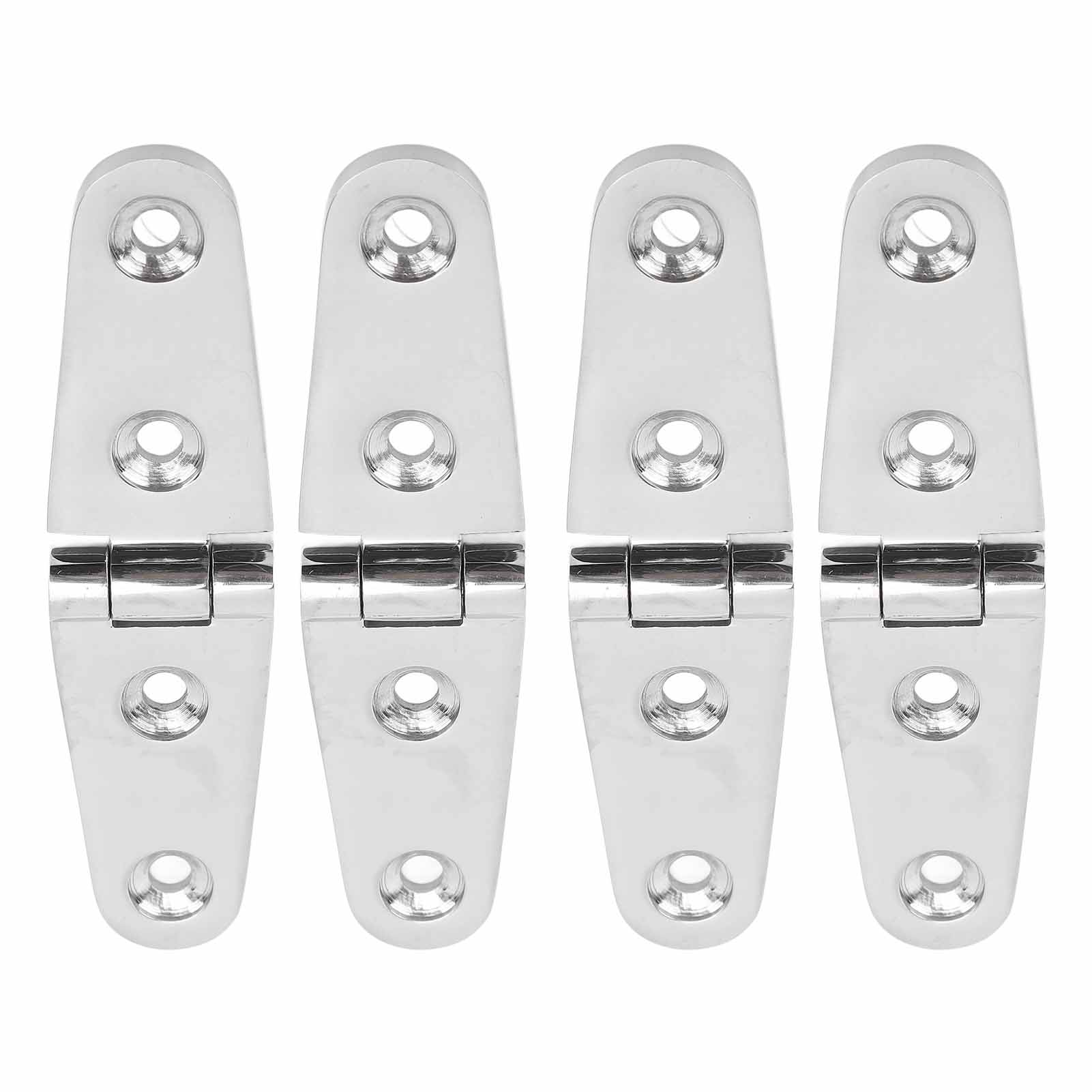 

4Pcs Boat Hatch Hinge 316 Stainless Steel Rust Proof Sturdy Marine Hatch Hinge for Yacht 103 X 27mm / 4.1 X 1.1in