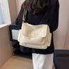 Premium Texture Canvas Bag New Niche Design One Shoulder Messenger Bag Simple and Light Class Commuter Messenger Bag Bag