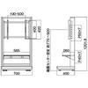 TV Stand Badic Series with Up To 70V Hayami Kosan [HAMILeX] Wall-mounted (compatible Type) B-7517