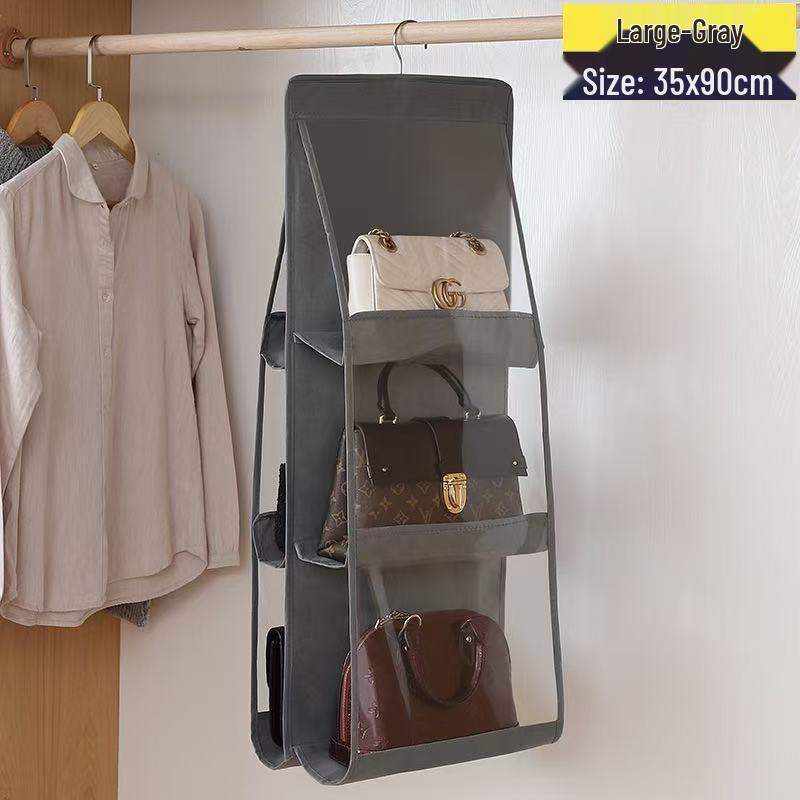 Wall-Mounted Organizer for Bags - Hanging Bag Storage Rack & Wardrobe Shelf