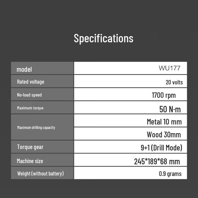 WORX 20V Brushless Dual-Head Cordless Drill WU177 CN plug (adapter included)