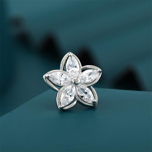 

Camellia Anti Glare Brooches Hat Rhinestone Thorn Stylish Horse Needle Ladies Imitation Vanishing PinWedding Jewelry