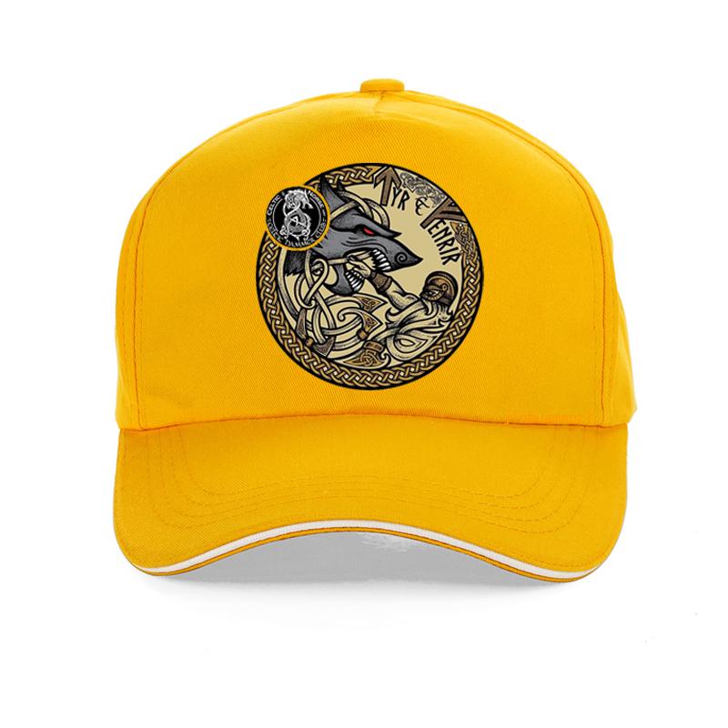 Men Animal 3D Print Viking Rune Wolf Baseball Caps Hip-Hop Trucker Unisex Sunhat Women Odin Dragon Rune Snapback Adjust Hat