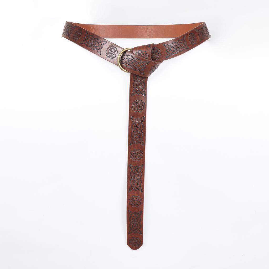 Medieval Retro Embossed Sword Belt Pouch Viking Style Arm Guards Knight Costume Cosplay Anime Accessories