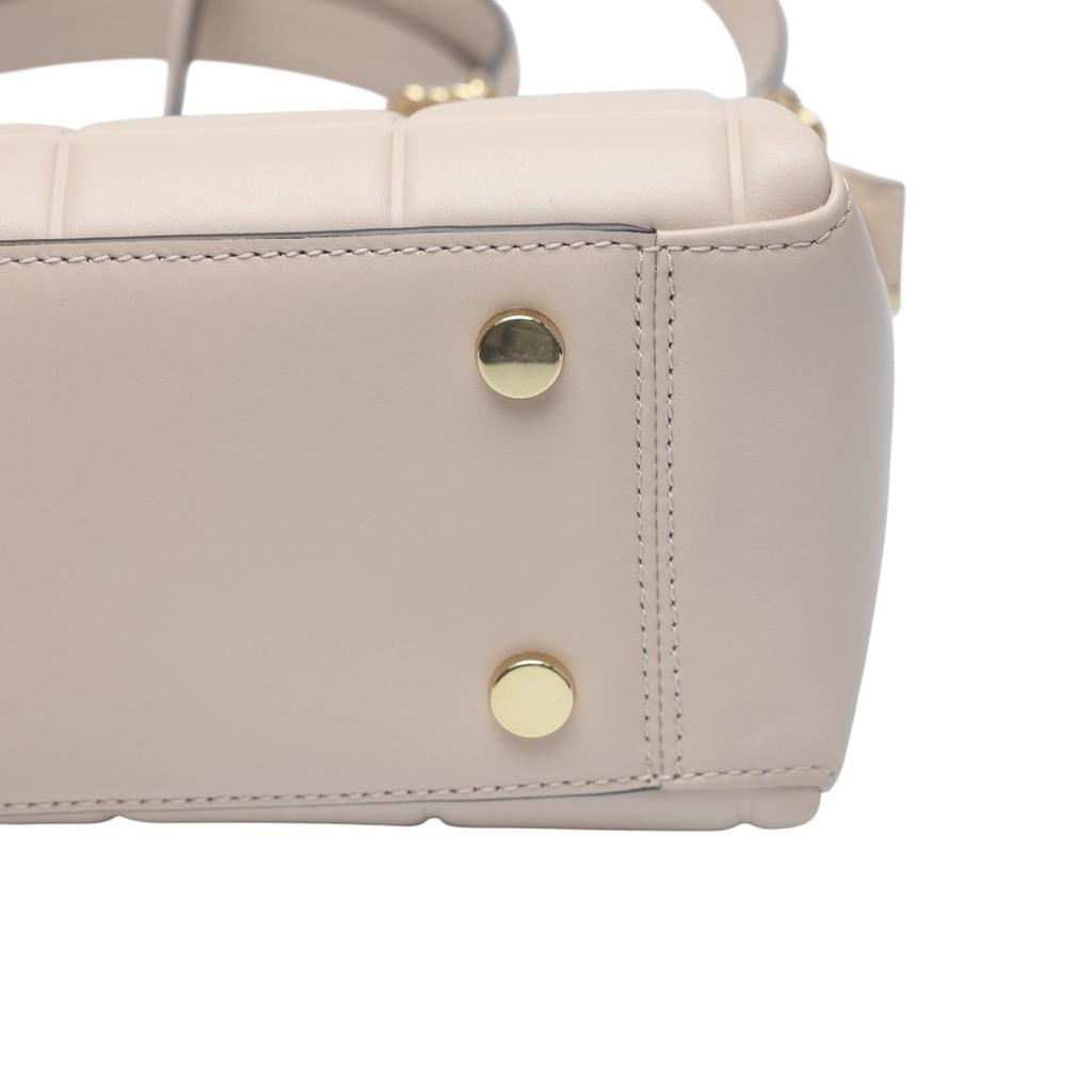 Michael Kors quilting Shoulder Bag Handbag leather pink beige Women 30FIGUSS6L Used