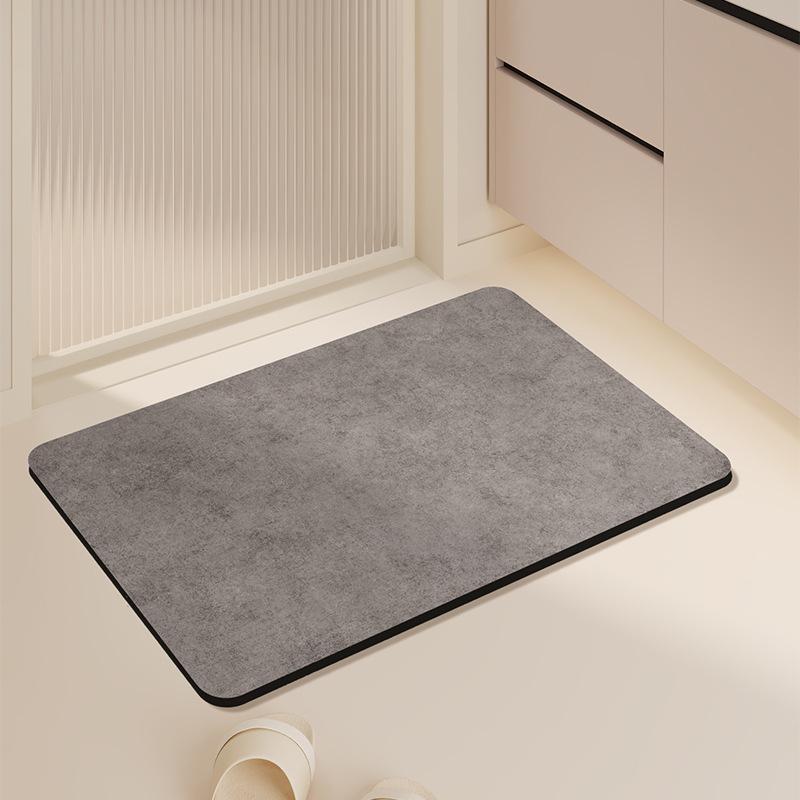Non-Slip Diatomaceous Earth Quick-Dry Bathroom Mat – Water Absorbent, Anti-Fall, Minimalist Design for Home Use