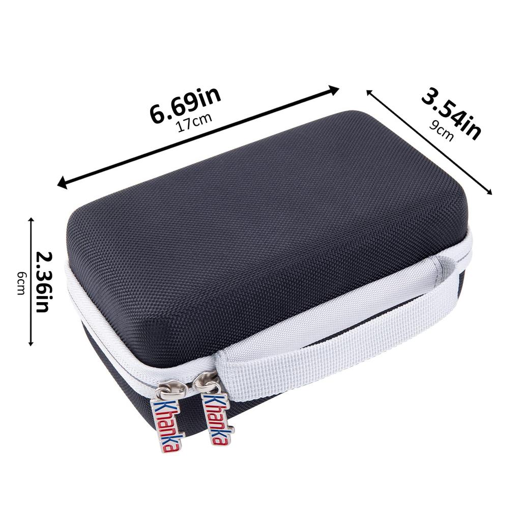 Khanka Case for FUJIFILM Instax Evo Hybrid Instant Camera (Instax Mini Evo INS MINI EVO BLACK) (Black EVA Storage Case)