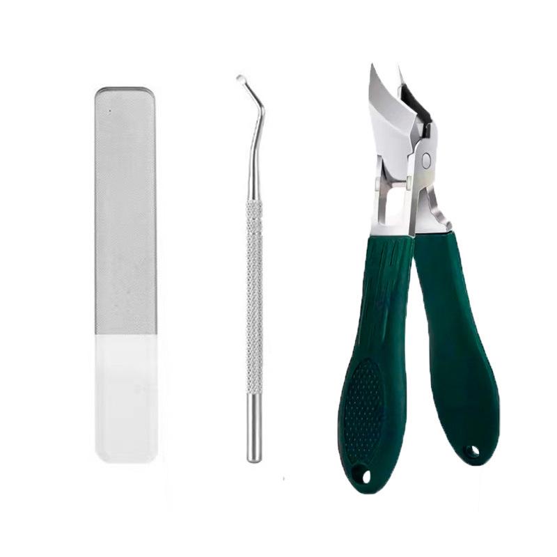 Super Sharp Oblique Nail Clippers: Large Opening, Anti-Splash, Pointed Mouth for Ingrown and Thick Toenails