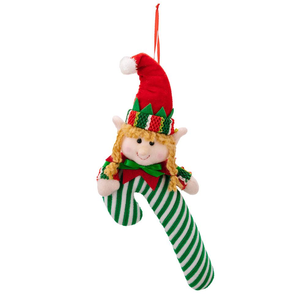 

Christmas Cane Plush Pendant Christmas Decorations Christmas Plush Ornament Candy Cane Plush Decorations Home Offices