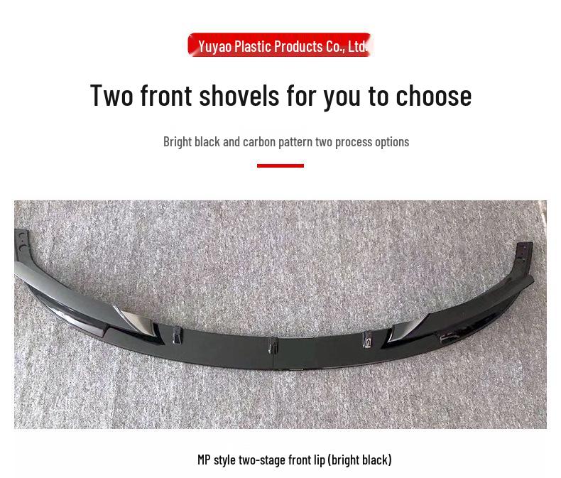 BMW 3 Series F30/F35 Sport Front Lip Shovel Corner Set with Carbon Fiber Pattern Surround