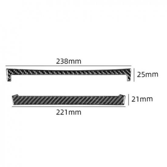Fit For Highlander Carbon Fiber Interior Climate Control Frame Cover Trim