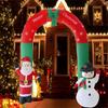 Inflatable Toy Santa Sonwman Archway Christmas Inflatable Model Luminous Inflatable Model Christmas Atmosphere Decoration Model