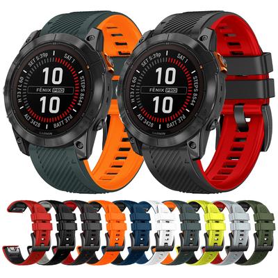QuickFit 22mm 26mm Silikon-Uhrenarmband Für Garmin Fenix E 8 5 5X 6X 7 7X/Epix Pro Gen 2 TACTIX/Mk2 Mk2i G1/MARQ/Enduro 3 2 Armband