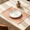 Tovaglietta Rettangolare da Pranzo, Tovaglietta da Tavola in Tessuto a Quadretti 30 X 40 Cm per Posizionamento Individuale dei Posti per i Pasti