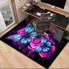 Neon Butterfly Dreamscape Office Rug Chair Mat, Entryway Carpet, Suitable for Front Door, Bedroom, Living Room, Desk, Holiday Gift