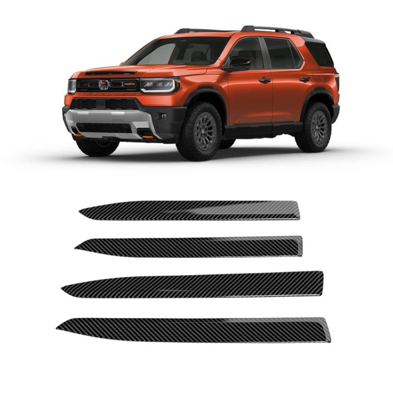 ABS Carbonfiber For Honda Passport 2025 2026 Door Handle Bowl Window Lift Switch Gear Water Cup Panel AC Vent Trument Cover