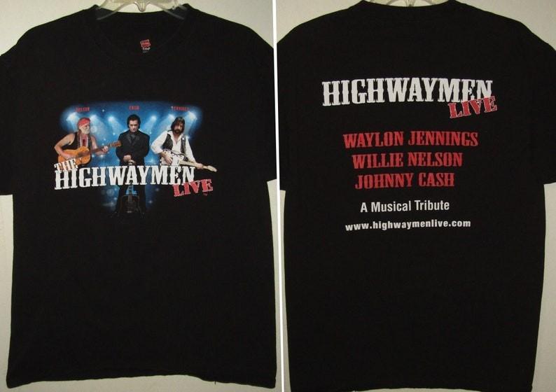 The Highwaymen Live T-Shirt The Highwaymen Country Music Supergroup Shirt Coun XL