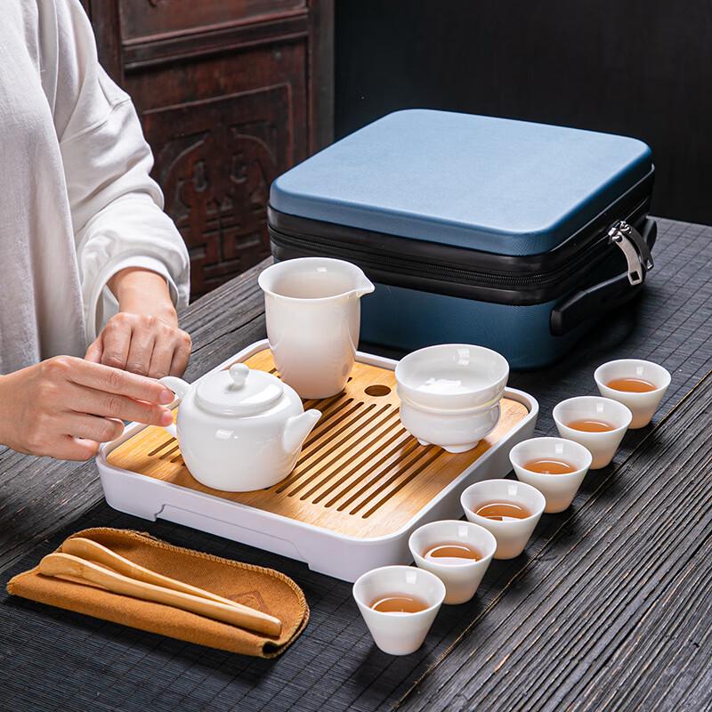 Lanolin Jade Porcelain Travel Tea Set