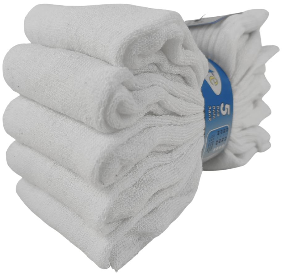 5-PACK MEN' COTTON NON-PRESSURE SOCKS 43-46