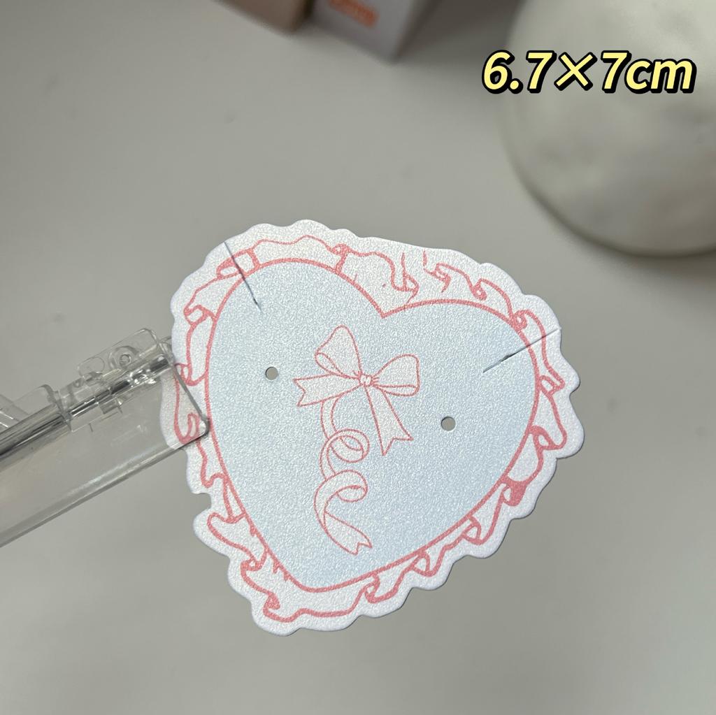 Fashionable and Minimalist Accessory Cardstock Earrings and Necklaces Display Card Hairbands Hair Clips Packaging Paper Cards Jewelry Back Cardboard