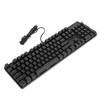 Game Keyboard Mechanical Blue Switch 104 Keys Color Hybrid E-Sport Computer Accessories(Black )